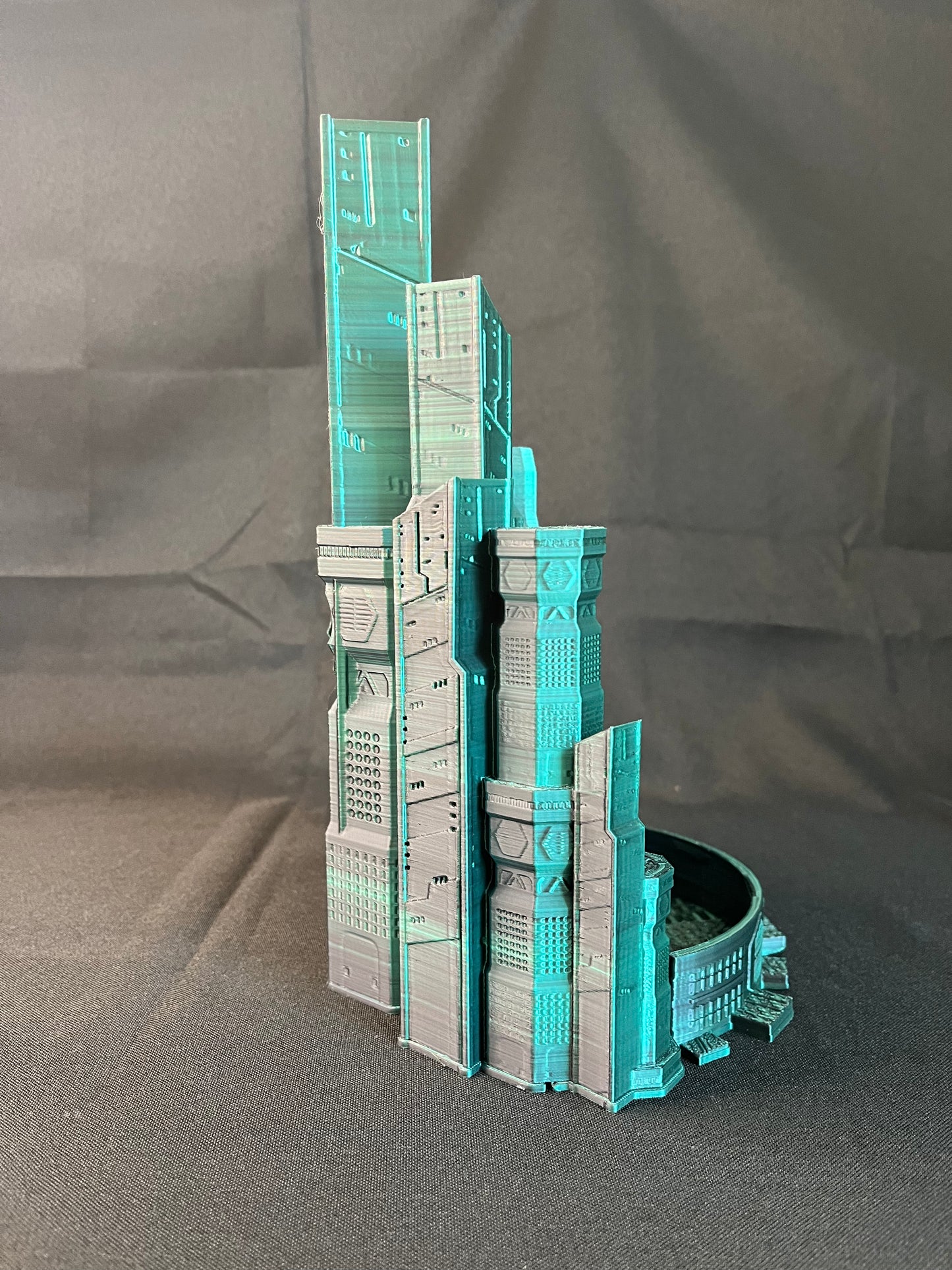 Cyber Punk City Dice Tower